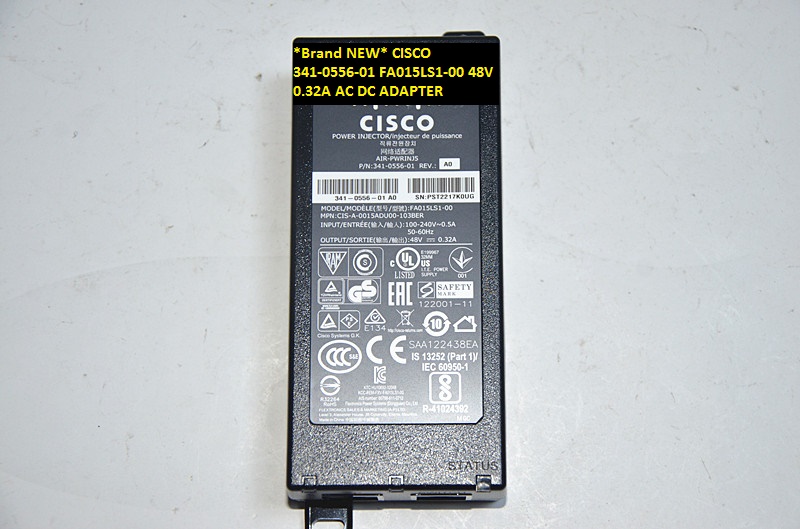 *Brand NEW* CISCO 341-0556-01 FA015LS1-00 48V 0.32A AC DC ADAPTER